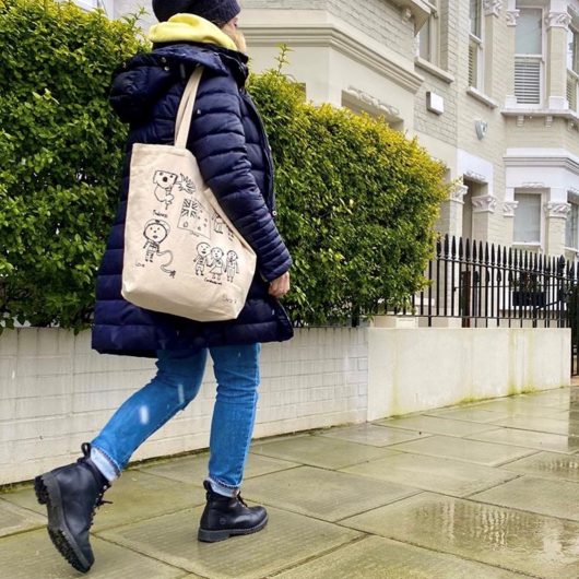 Daisy's bag - printed charity tote bag