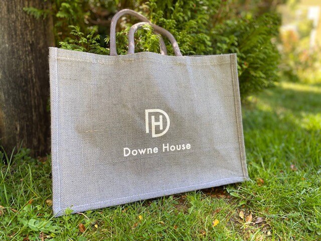 Downe House School GJ019 branded jute bag