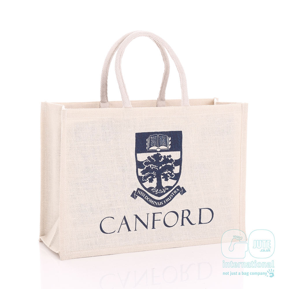 GJ019_Canford-School branded jute bag