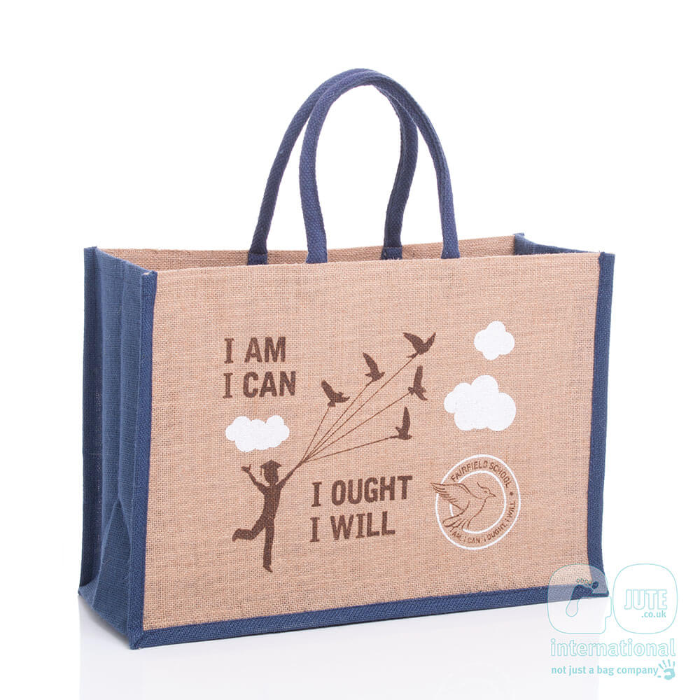 GJ019_Fairfield-School printed jute bag