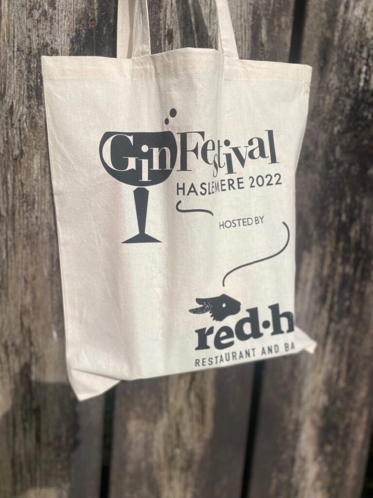 Haslemere gin festival 2022 cotton tote