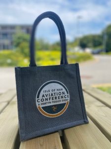 Isle of Man Aviation Conference branded bag