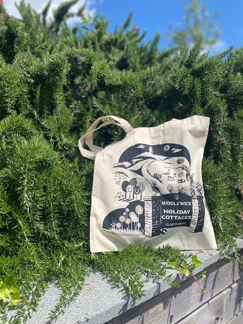 The Middlewick Cottages branded cotton tote bag