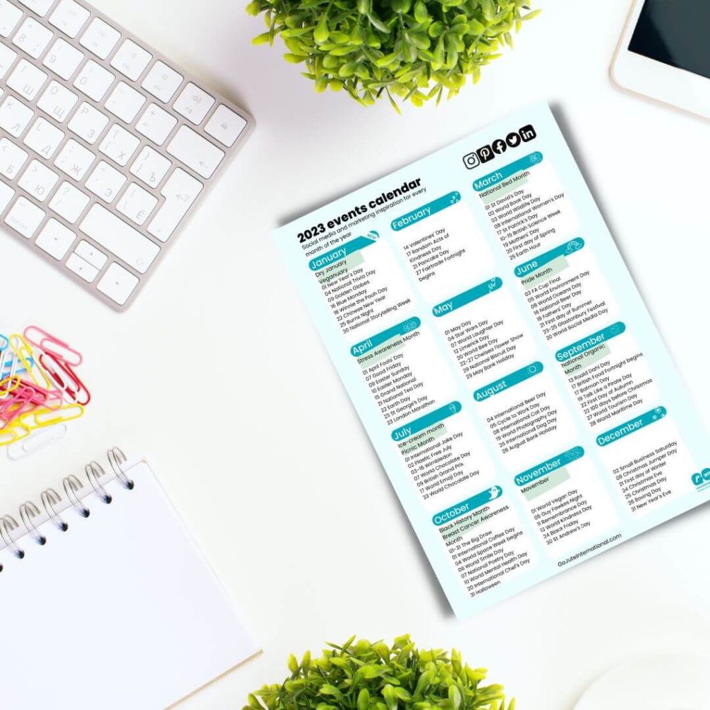 National Days Calendar UK download