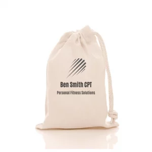 Personal trainer printed drawstring bag
