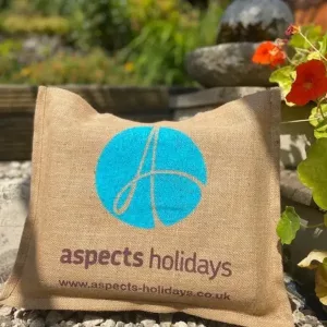 aspects holiday unlined jute bag