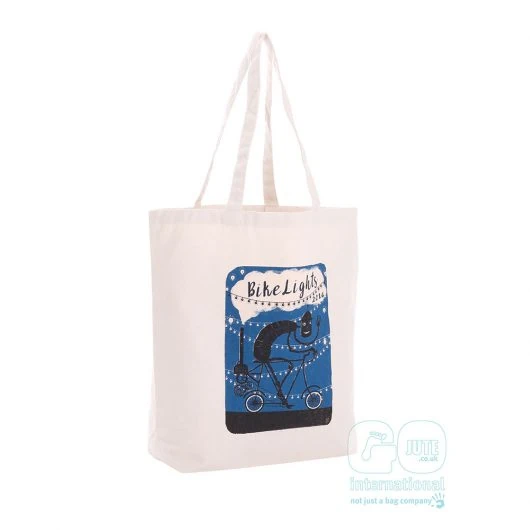 Bike Lights Procession Cornwall cotton tote bag