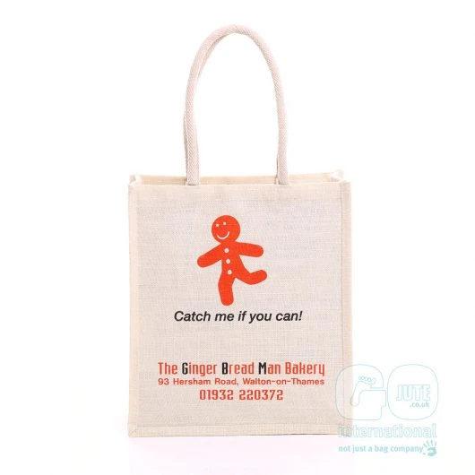 Ginger Bread Man Bakery jute bag