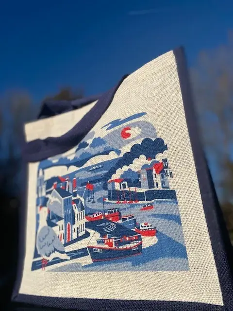 Sykes Holiday Cottages branded jute bags