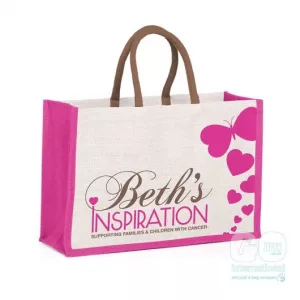 beth's inspiration charity jute bag