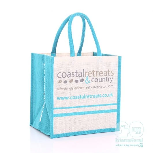 coastal retreats jute bag