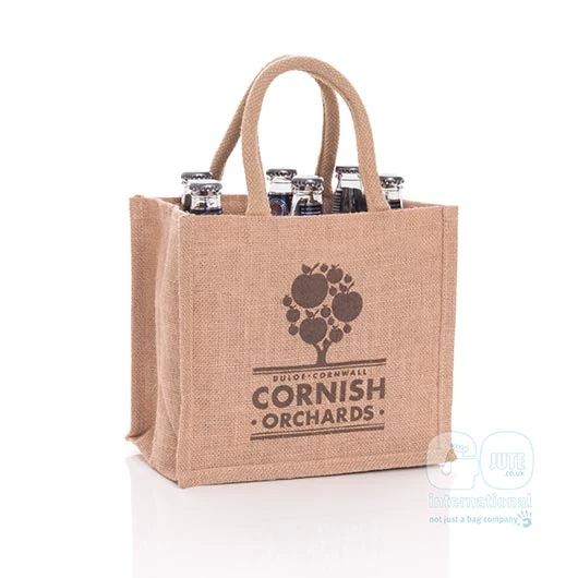 cornish orchards natural jute bag