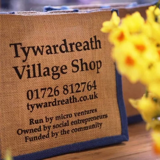 Tywardreath Village Shop Jute bag