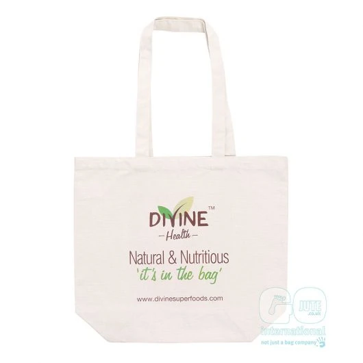 Divine Health Superfoods cotton canvas shopping bag