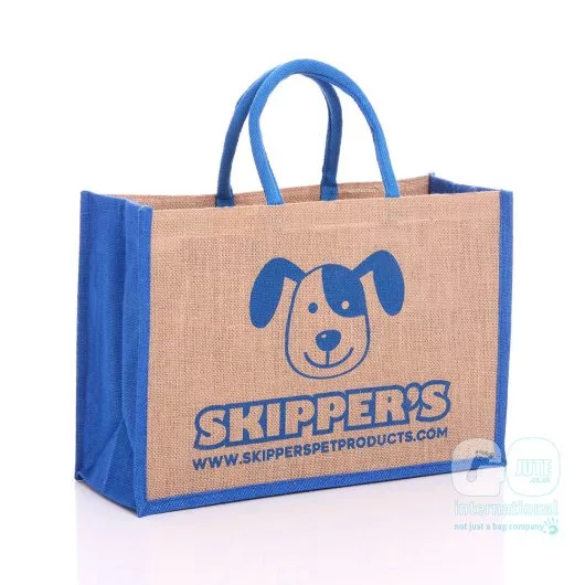 Skipper's pet products jute bag