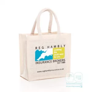 Reg Hambly Insurance jute bag