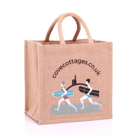 Cove Cottages jute bag