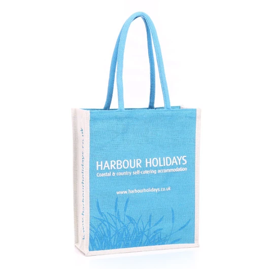 harbour holidays promotional jute bag