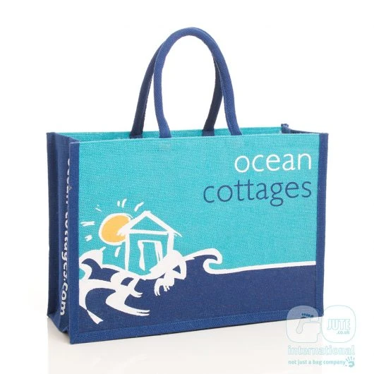 ocean cottages jute bag