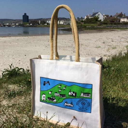 port ellen primary school jute bag