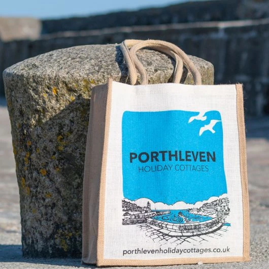 porthleven holiday cottages jute bag