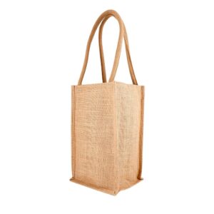 4 Wine Bottle Carrier Jute Bag GJ038