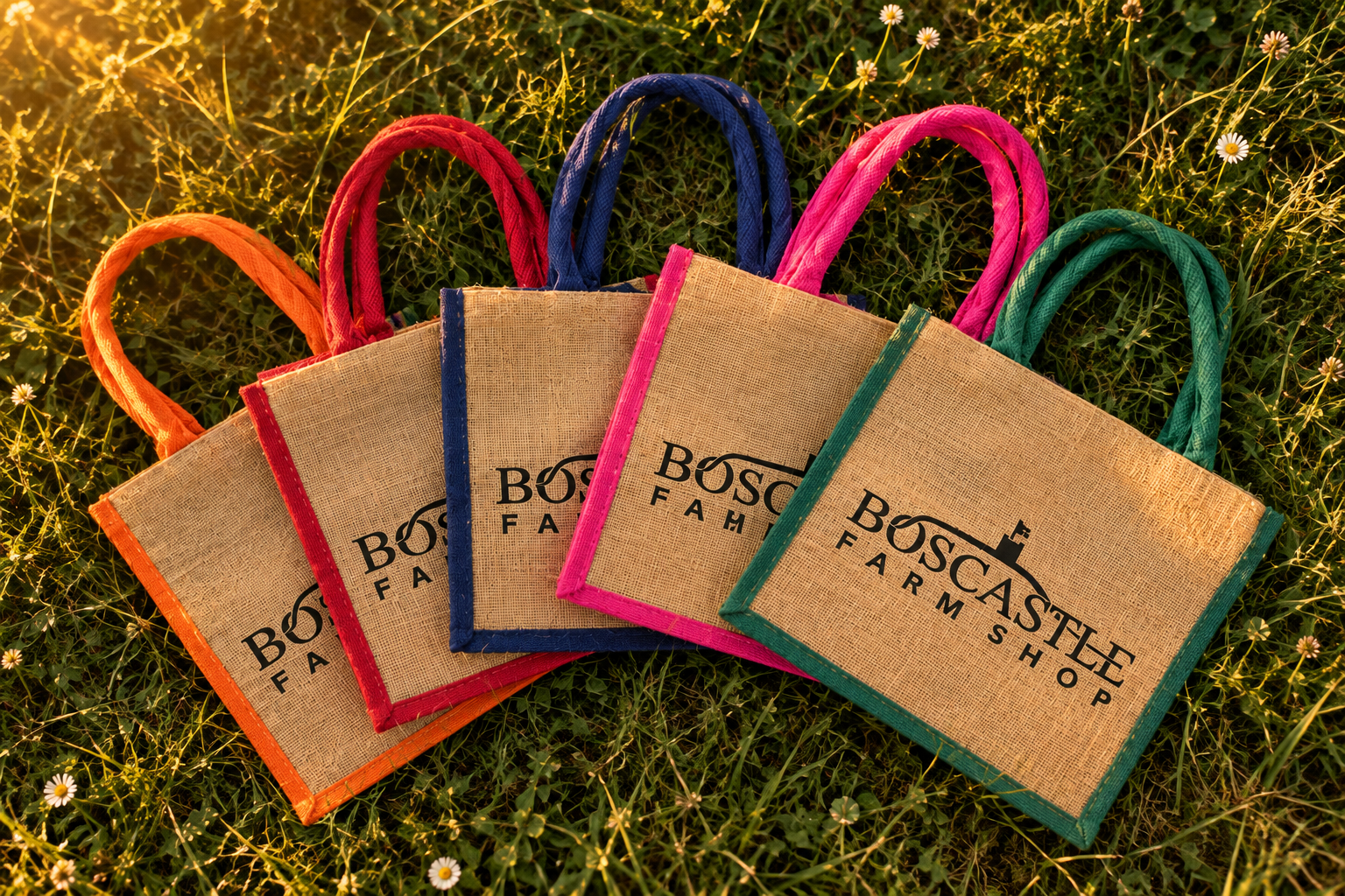 Fond Coffee custom jute bags
