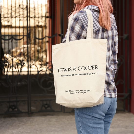 Lewis and Cooper natural cotton tote bag