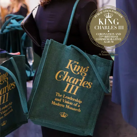 The GoJute Bag for King Charles III with Logo Sq
